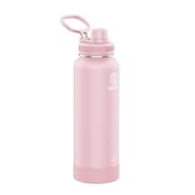 Takeya Actives Insulated Steel Bottle Blush 1200ml Spout Lid