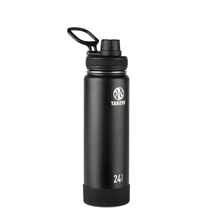 Takeya Actives Insulated Steel Bottle Onyx 700ml Spout Lid