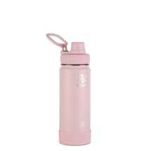 Takeya Actives Insulated Steel Bottle Blush 530ml Spout Lid